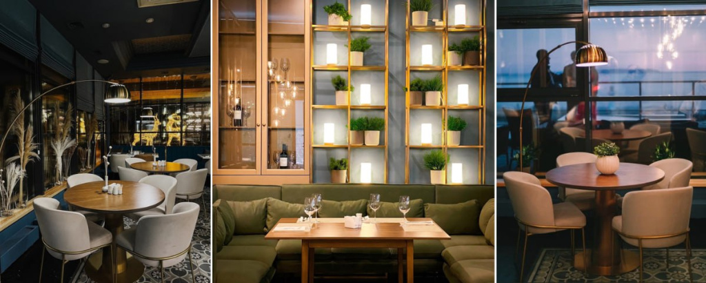 интерьер ресторана - художественная обработка фото влияет на цвет интерьер ресторана - художественная обработка фото влияет на цвет